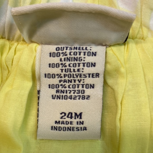 Cherokee Spring/Summer/Easter Sweater & Skirt Bundle Yellow 24 Months EUC - Picture 9 of 11